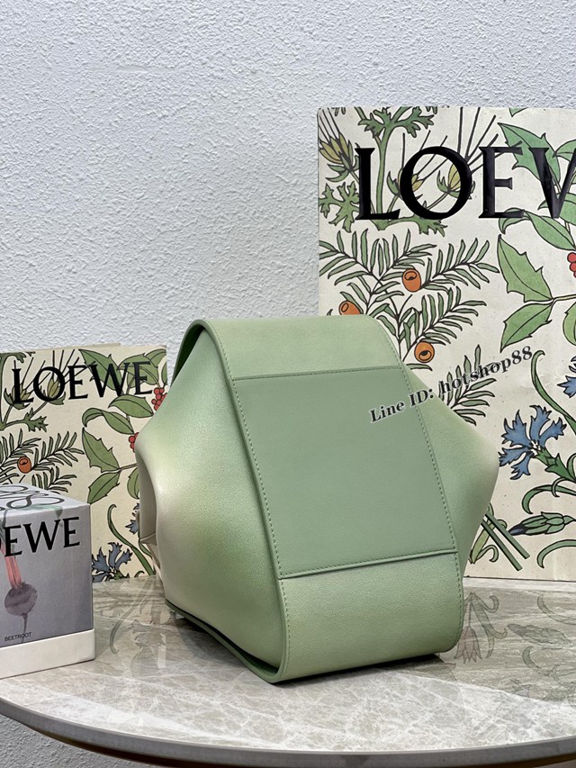 Loewe專櫃新顏色女包吊床包 羅意威經典小牛皮Hammock bag手提肩背包 10166 lyw1222